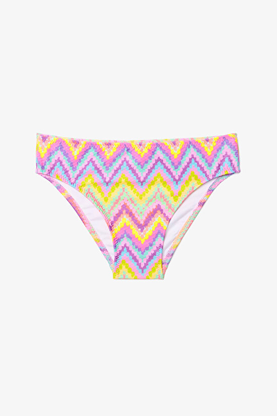 Kız Çocuk Zigzag Bandeau Bikini Takımı - 3
