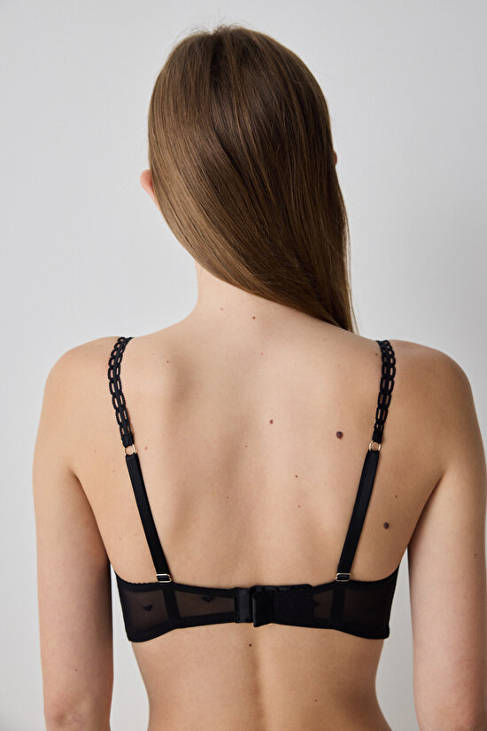 Laluce Broderie Siyah Sütyen - Penti Loves Paris Koleksiyonu - 5