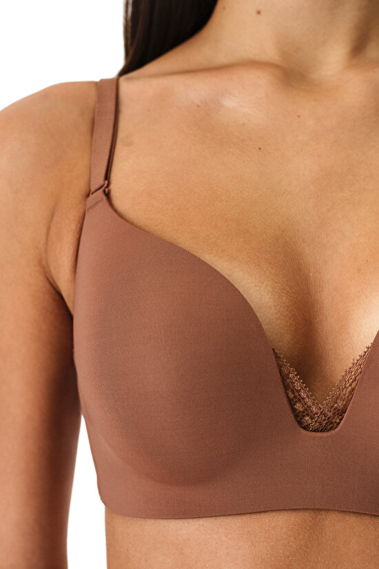 Kahverengi Eliza Push Up Destekli Sütyen - 3