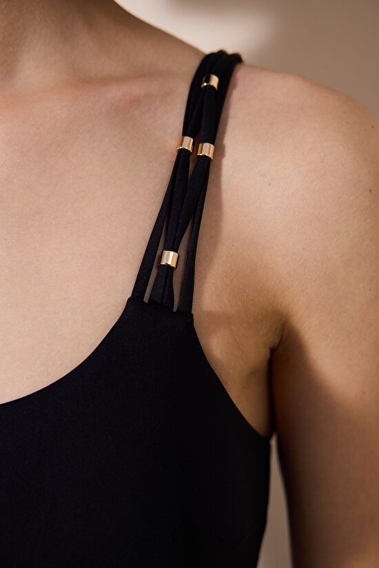 Danny One Shoulder Black Suit - 4