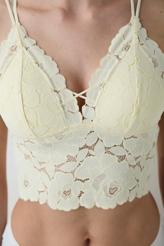 Luna Push Up Light Yellow Bralet - 1