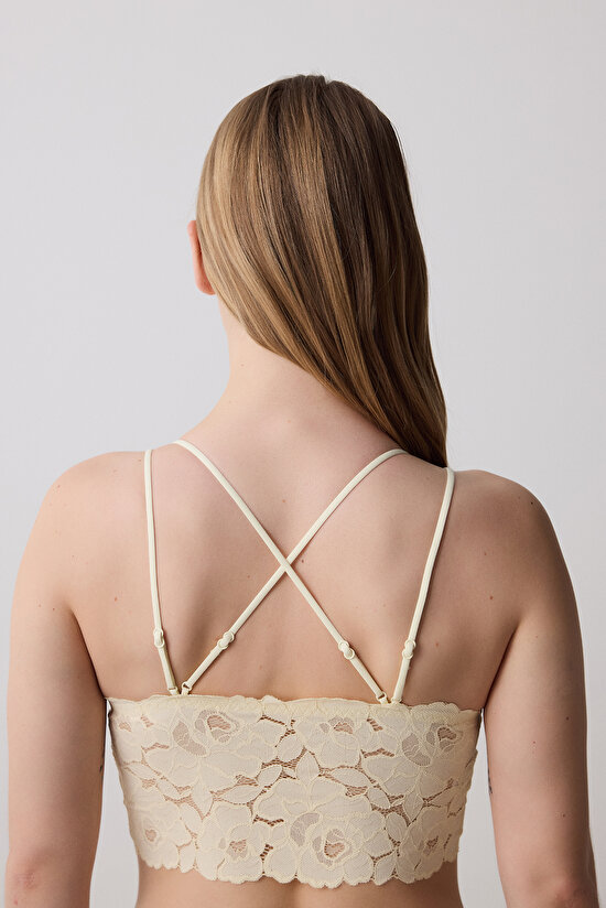 Luna Push Up Açık Sarı Bralet - 5