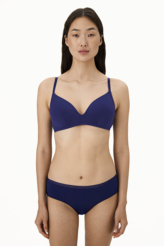 Navy Comfy Cosy Micro Bra - 3