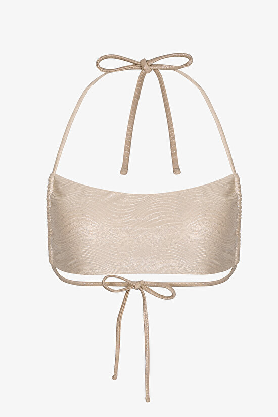 Ekru Deja Bandeau Bikini Üstü - 6