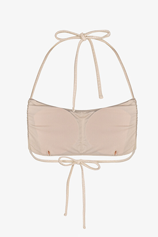 Ekru Deja Bandeau Bikini Üstü - 7