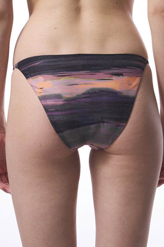 Nixie Side Çizgili Tokalı Slip Bikini Altı - 8