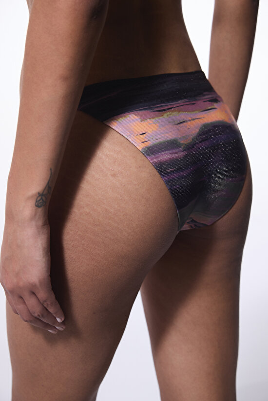 Nixie Side Çizgili Tokalı Slip Bikini Altı - 4