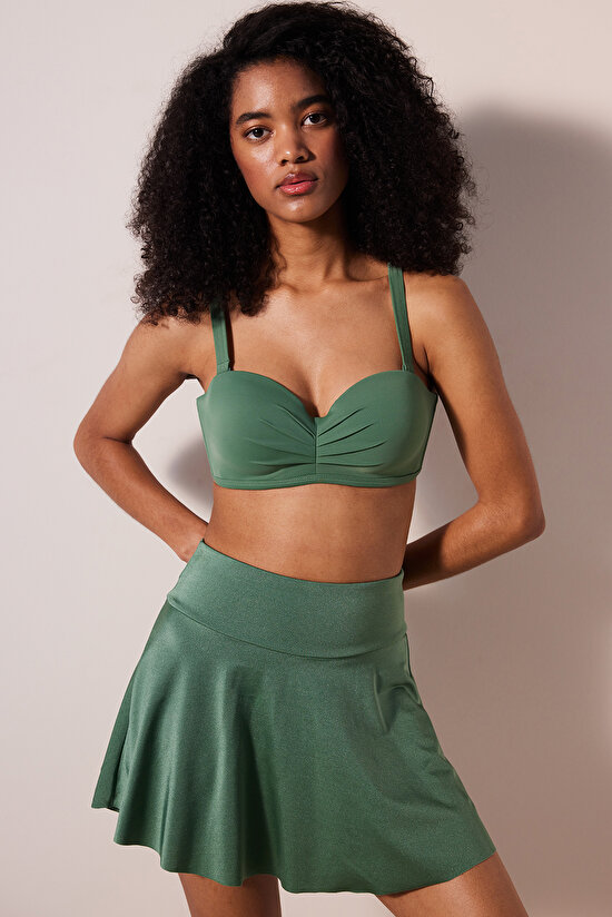 Short Skirt Yeşil Bikini Altı - 5