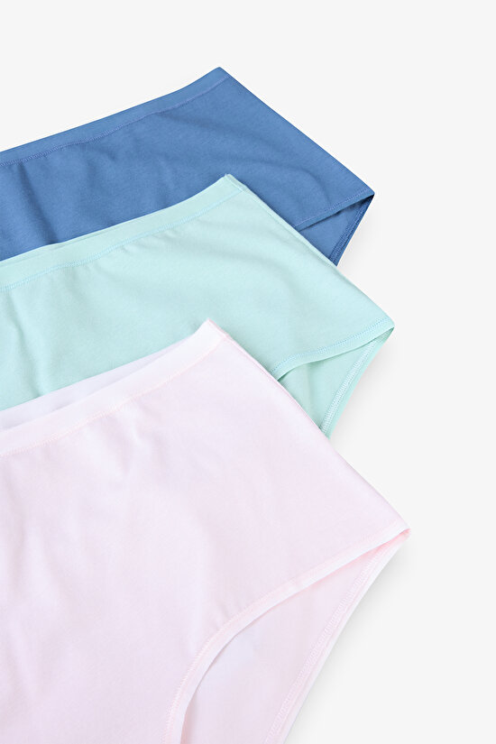 Deep Bloom 3in1 Highwaist Cotton Multi Colour Slip - 5