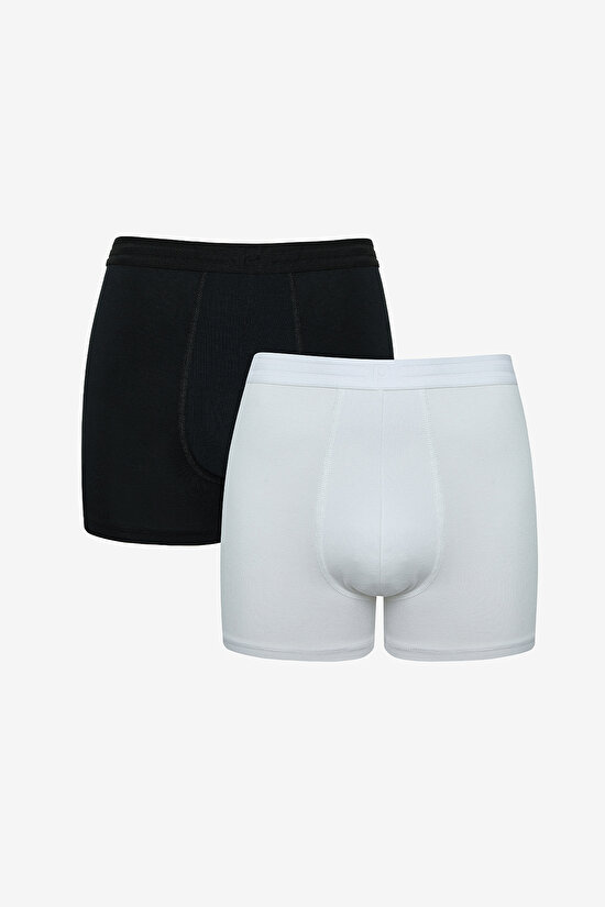 Erkek Pamuklu 2li Çok Renkli Boxer Külot Erkek Pamuklu 2li Çok Renkli Boxer Külot - 4