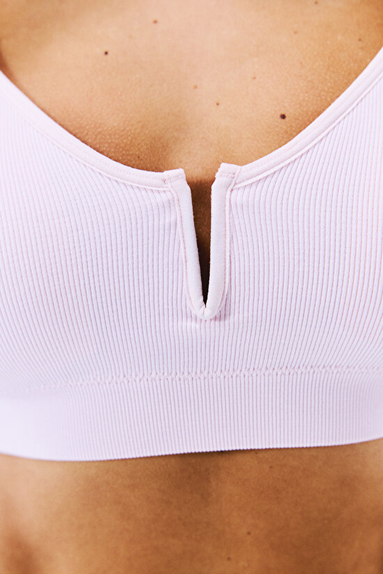 V Wire Seamless Açık Pembe Üst - Stitch Koleksiyonu - 4