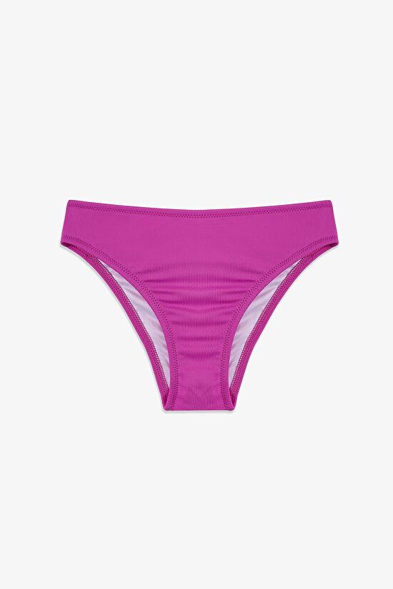 Pink Girls Flower One Shoulder Bikini Set - 3