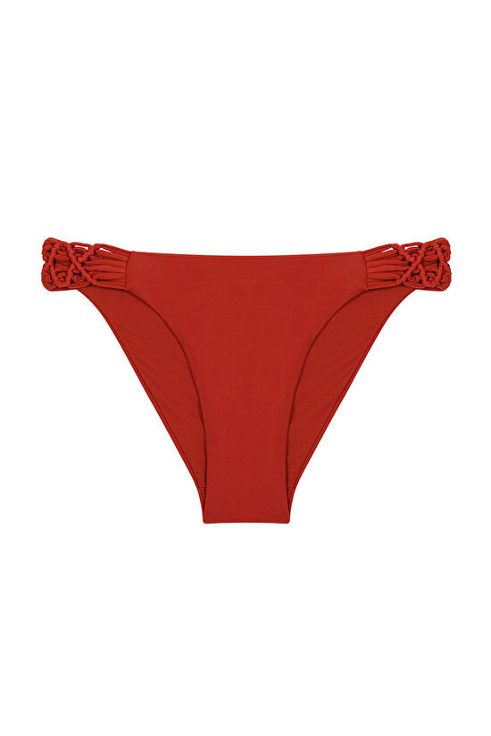 Basic Macrame Orange Bikini Bottom - 4