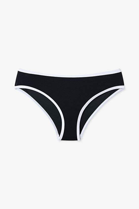 Siyah Genç Kız Puppy Halter Bikini Takımı - 3