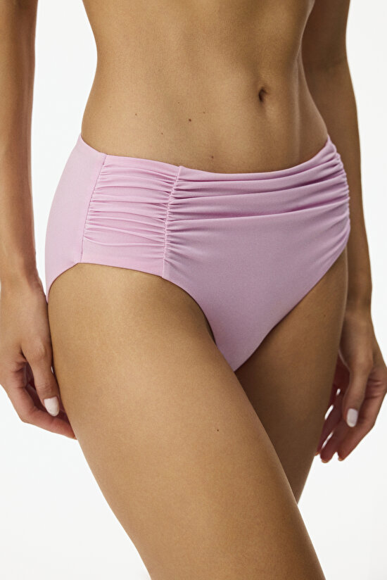 Sarı Samanta Shirred Cover Bikini Altı - 1
