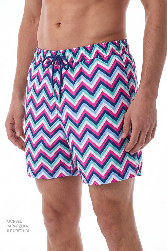 Erkek Zigzag Revival Şort - 2
