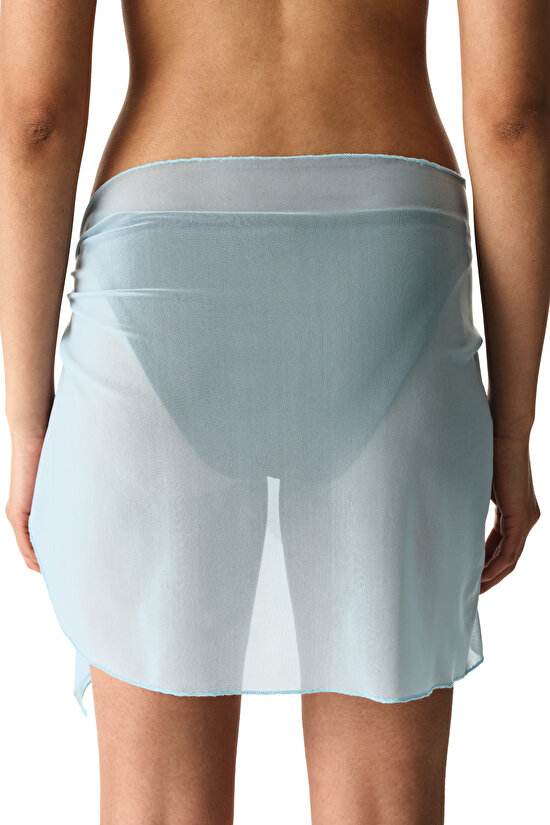 Pastel Mavi Jolie Mesh Pareo - 2