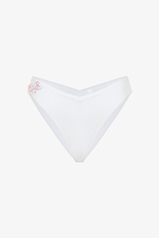 White Pearl V Slip Bikini Bottom - Gamze Erçel Collection White Pearl V Slip Bikini Bottom - Gamze Erçel Collection - 6