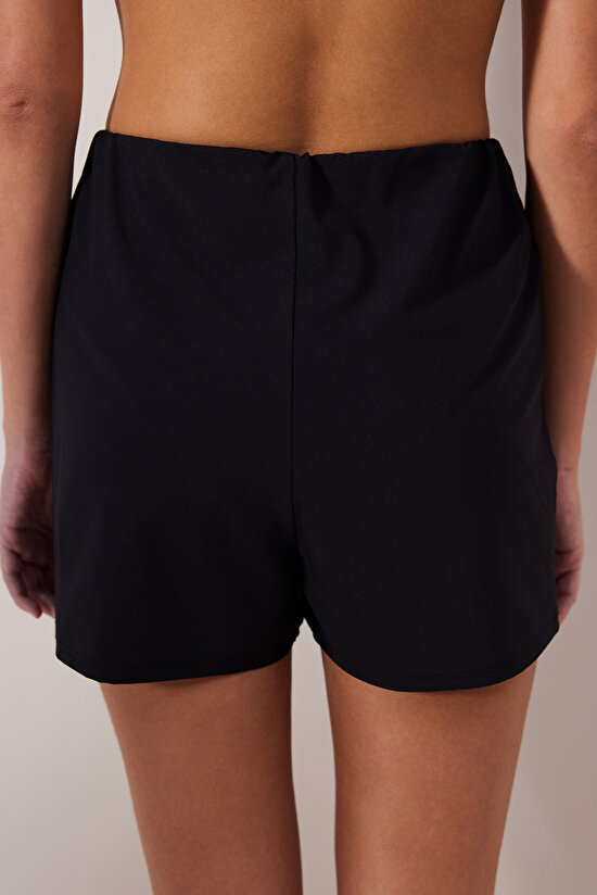 Skirt Siyah Deniz Şortu - 2