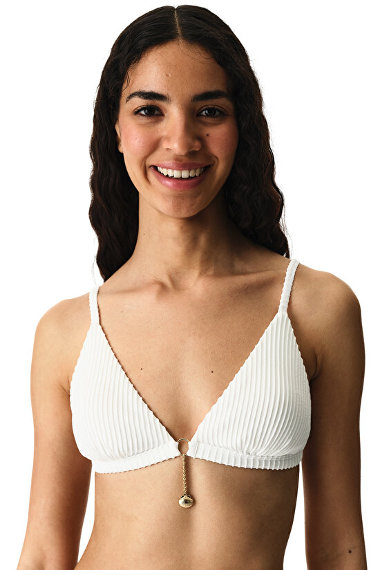 KEA TRIANGLE FIT TOP, 34, WHI BEYAZ2