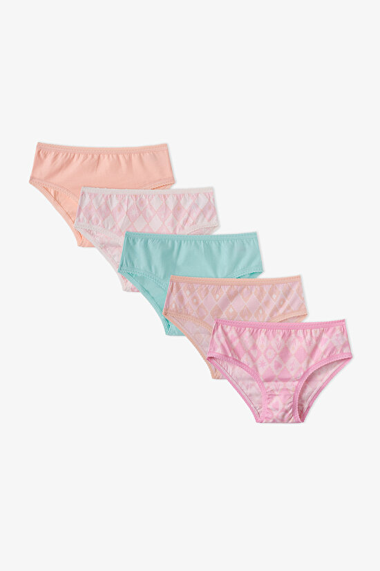 Girls' Princess Print Floral 5-Pack Slip - 1