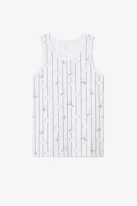 Erkek Çocuk Carousel Dinozor Desenli Pamuklu 2'li Atlet - 3