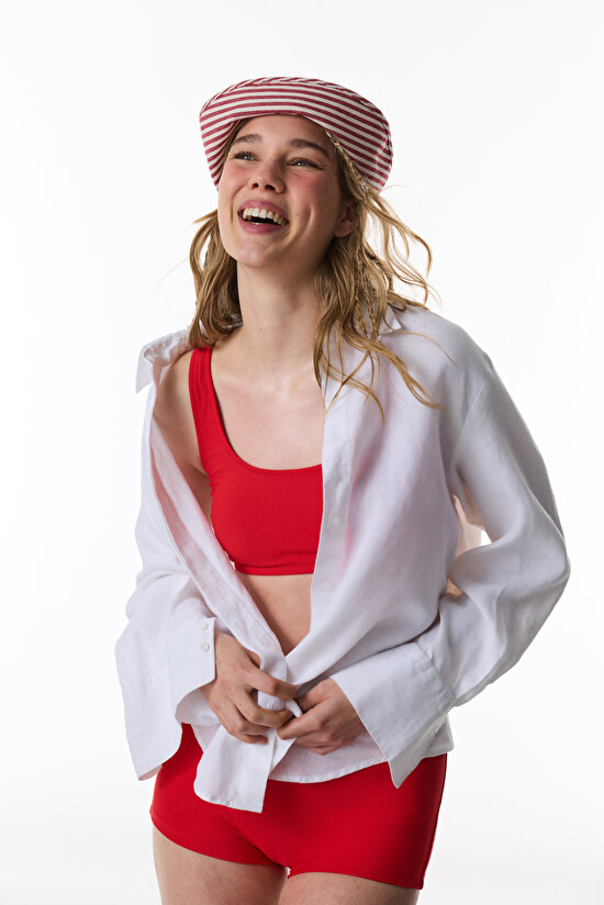 Kırmızı Astrid Bra Bikini Üstü - 5