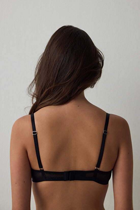 Gümüş Antrasit Crash Shinny Sütyen - 4