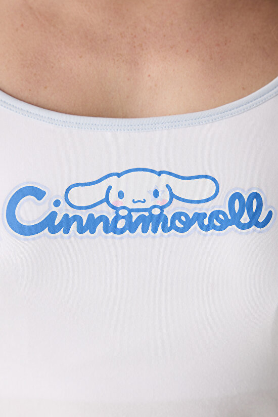 Thin Strap Removable Beyaz Atlet - Sanrio Koleksiyonu  - 3