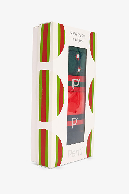 Erkek Dwarf Geometrik Desenli 3'lü Boxer - 7