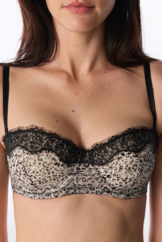 Stardoll Printed Leopard Print Push Up Padded Bra - 2