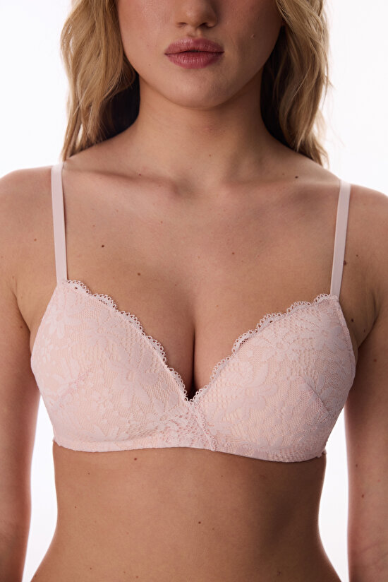 Açık Pembe Cosy Lace Dantel Sütyen - 5