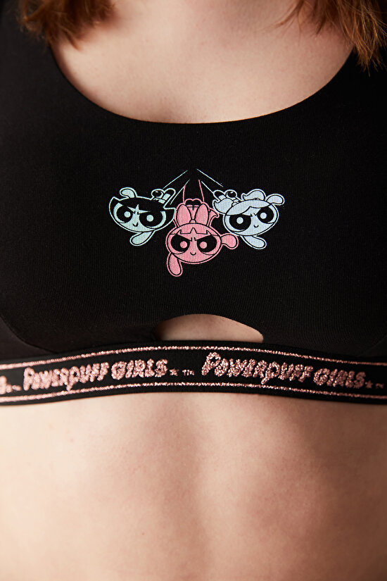 Removable Padded Siyah Üst - Powerpuff Girls Koleksiyonu - 3