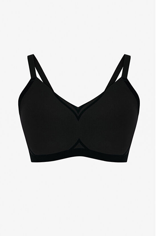 Black Invisible Form Bra - 1
