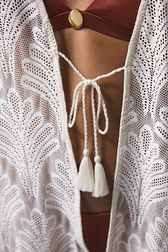 Lace Ecru Kimono - 3