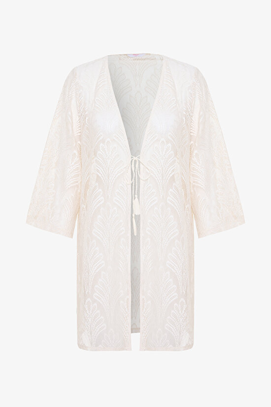 Lace Ecru Kimono - 6