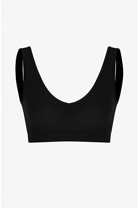 Siyah Seamless Üst  - 1