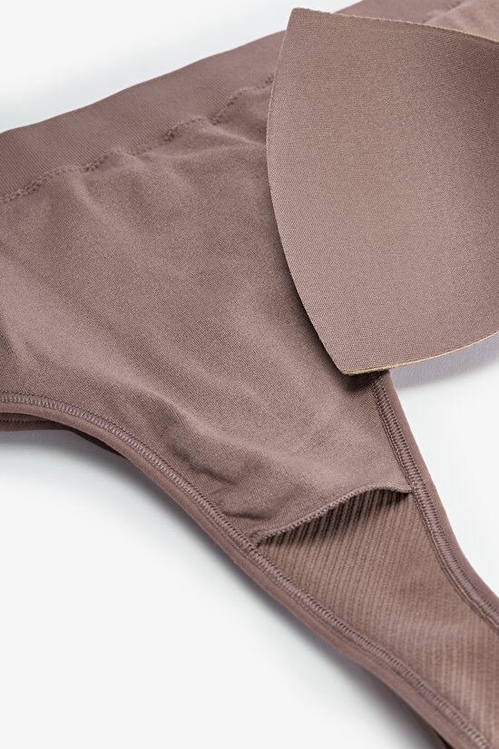 Kahverengi Seamless Top - 3