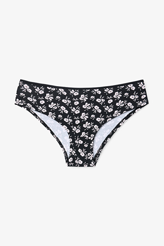 Floral Patterned Normal Waist 5in1 Hipster - 6