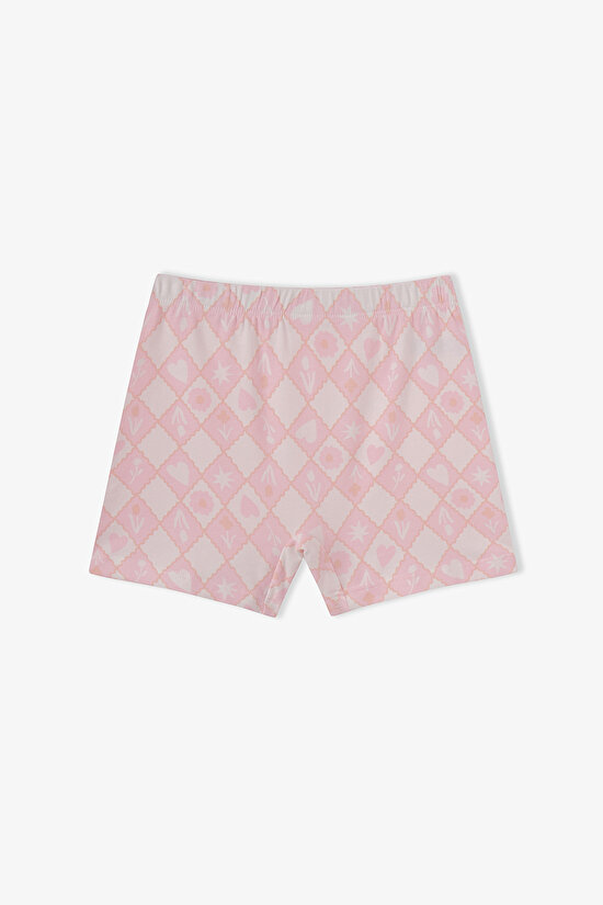 Girls' Princess Print Star Patterned 3-Pack Boxers - 3