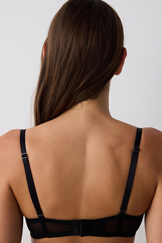 Lotus Lace Black Bra - 6