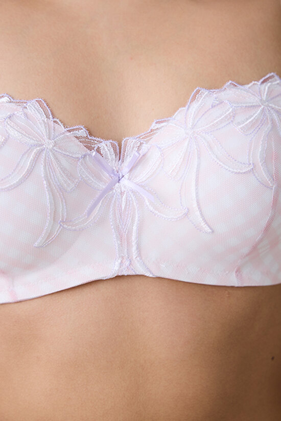 Lotus Broderie Pembe Straplez Sütyen Lotus Broderie Pembe Straplez Sütyen - 3