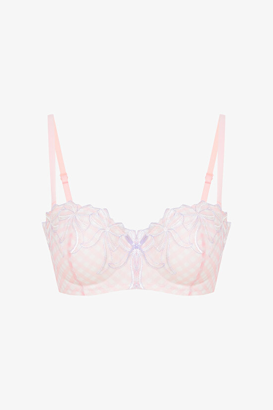 Lotus Broderie Pembe Straplez Sütyen Lotus Broderie Pembe Straplez Sütyen - 6