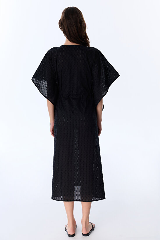 Siyah Mei Kimono - 2