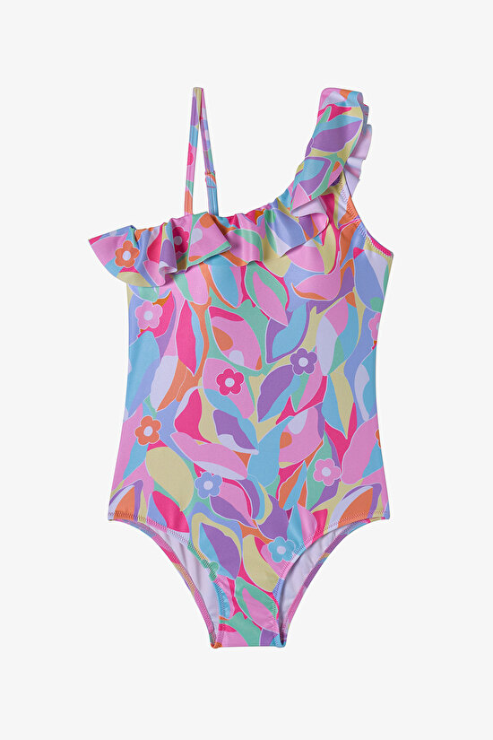 Multicolor Teen Tropic Swimsuit - 1