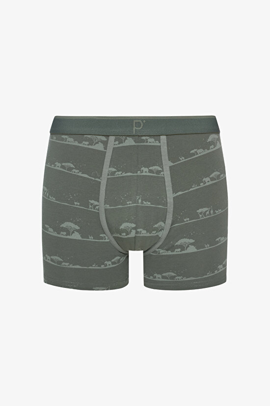 Erkek Pamuklu Shadow Safari 3lü Çok Renkli Boxer Külot Erkek Pamuklu Shadow Safari 3lü Çok Renkli Boxer Külot - 4