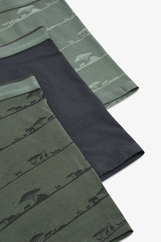 Erkek Pamuklu Shadow Safari 3lü Çok Renkli Boxer Külot Erkek Pamuklu Shadow Safari 3lü Çok Renkli Boxer Külot - 5