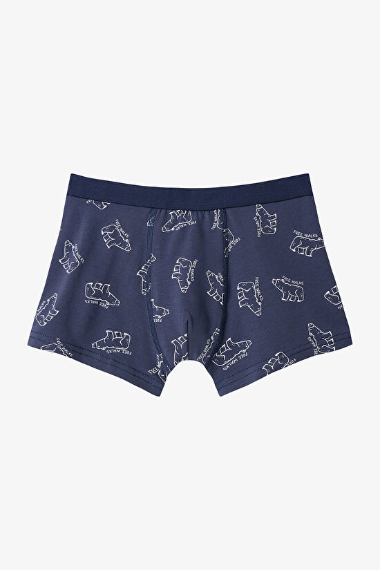 Boys Bear Patterned 3-Pack Boxer - 5
