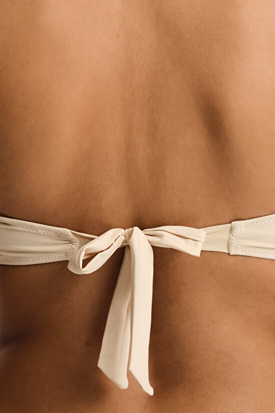 Pastel Bej Kaia Straplez Bikini Üstü - 6