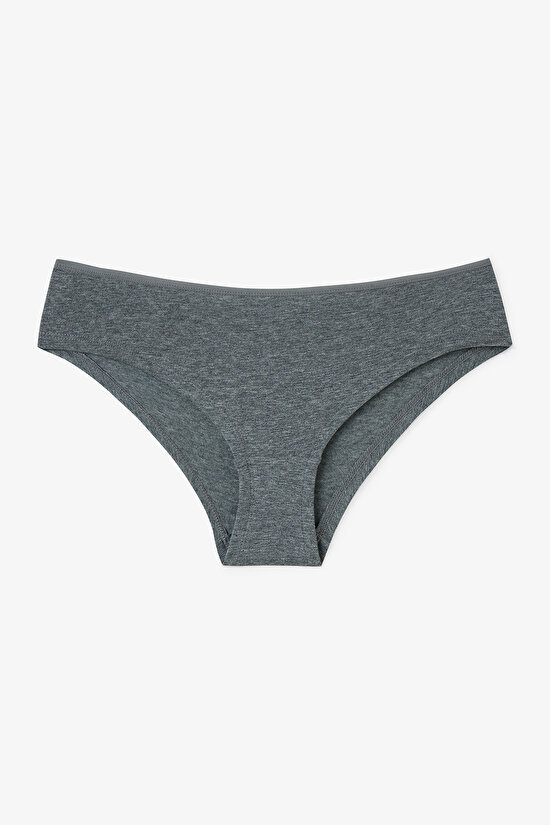 Leopar ve Çiçek Desenli Düşük Bel 5'li Hipster Külot - 6